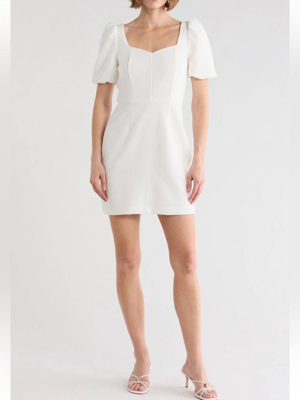 NWT French Connection Berina Whisper Shift Dress Summer White 4